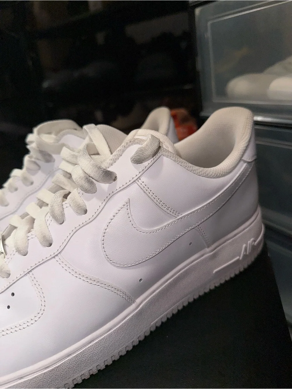 Nike White Leather Low-Top Sneakers